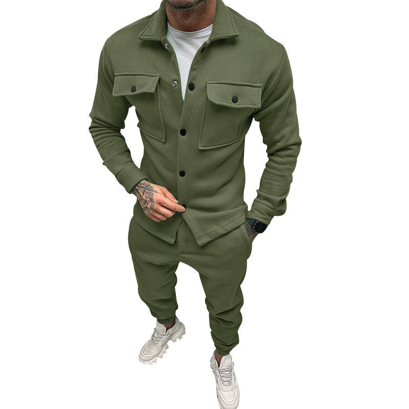 Men's Jacket Set SpringAutumn Sports Workwear