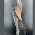 Lady Wind Déesse Tassel Pending Neck Robe Lourde Industrie Perles Perles Perles Perceuse Design de luxe