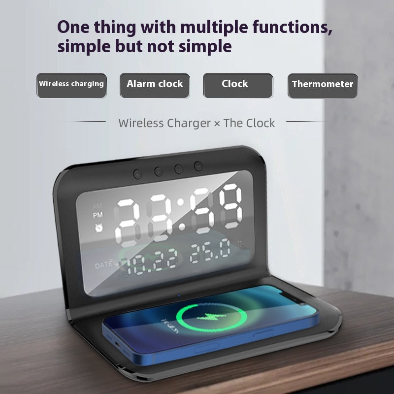 Chargeur sans fil d'horloge amovible portable 15W