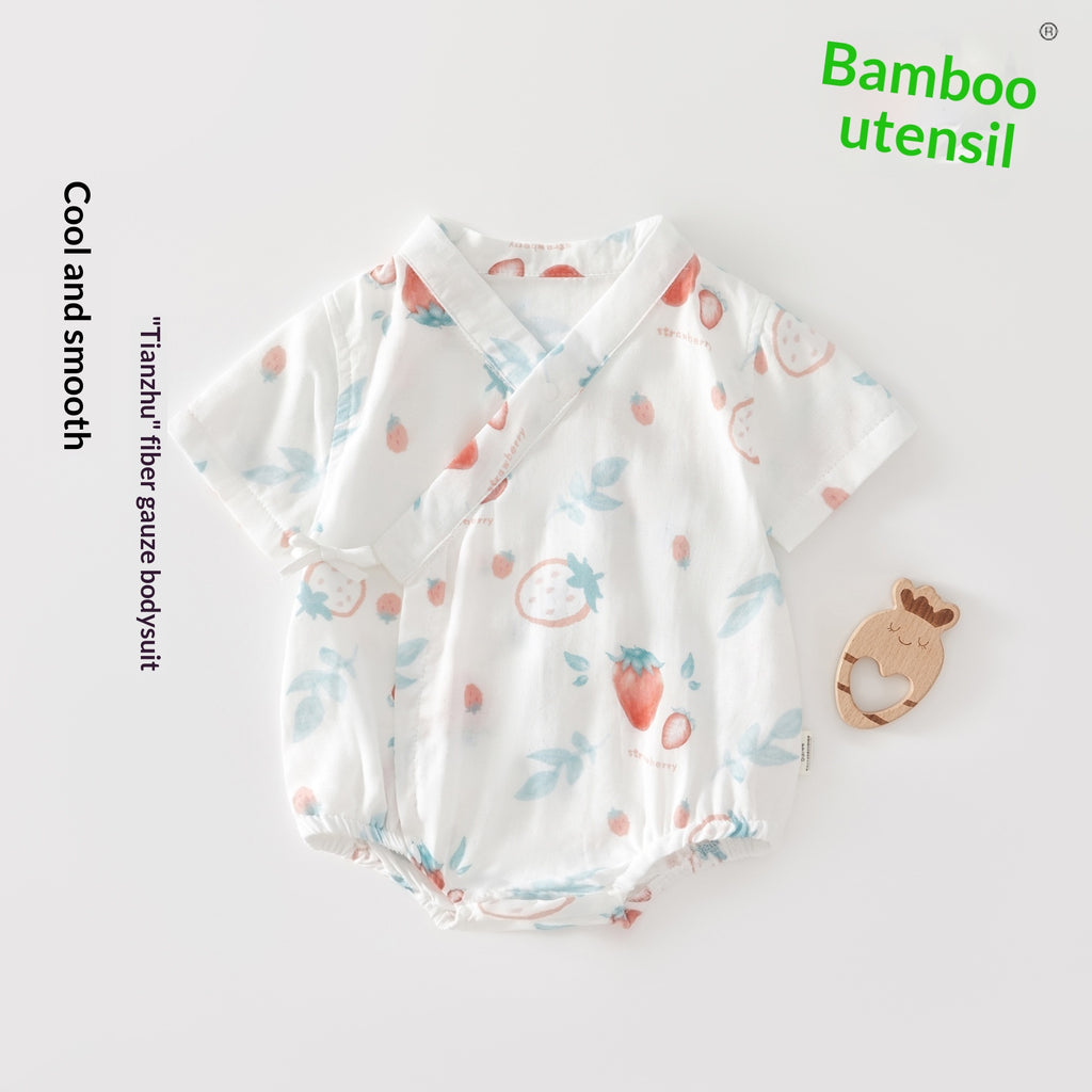 Bébé Bamboo coton d'été Outfit Romper triangulaire en fibre de bambou