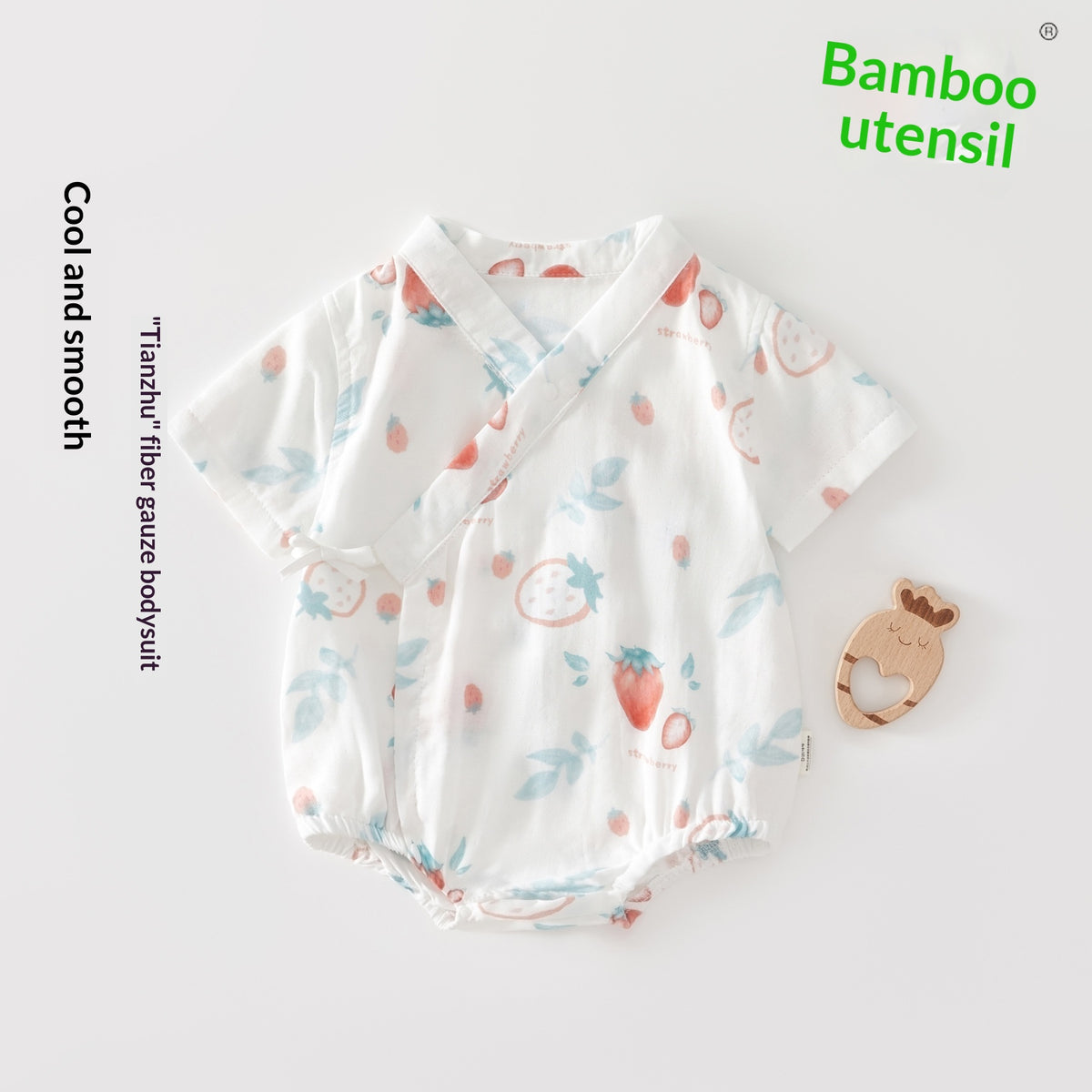 Bébé Bamboo coton d'été Outfit Romper triangulaire en fibre de bambou