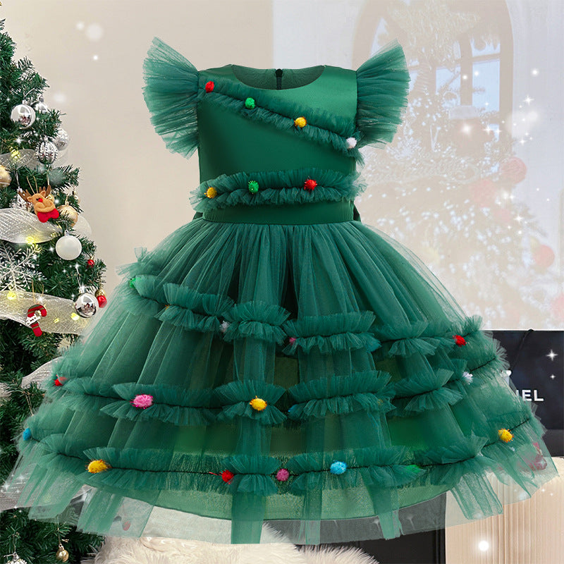 Fête de Noël Princesse Robe Bow