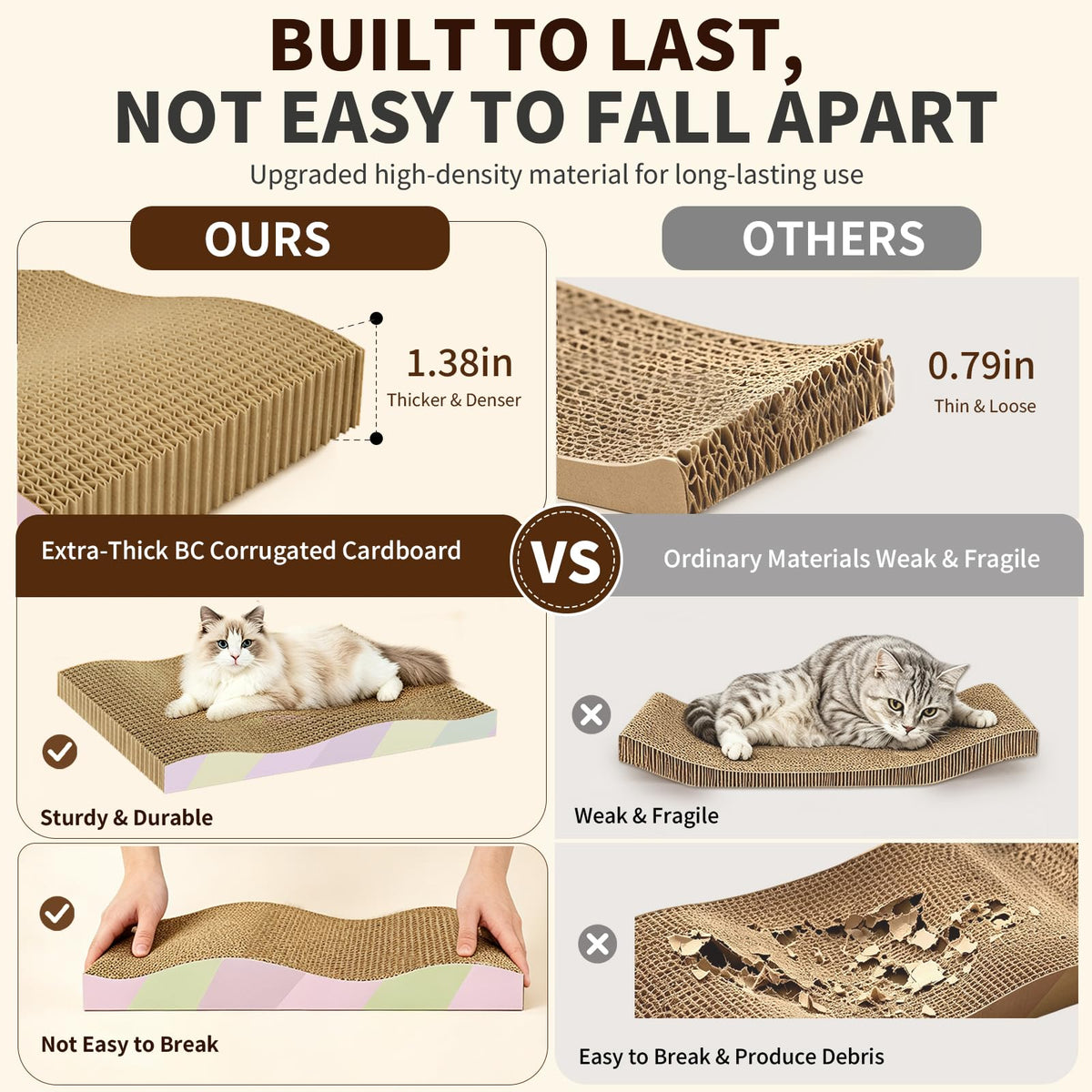 Cat Scratching Board 2-Pack
