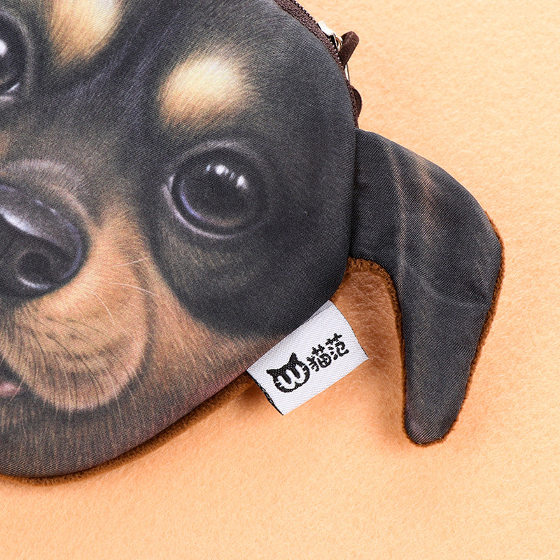 Corée créative Harajuku star Wang sac à main en tissu Plush sac de changement de chien
