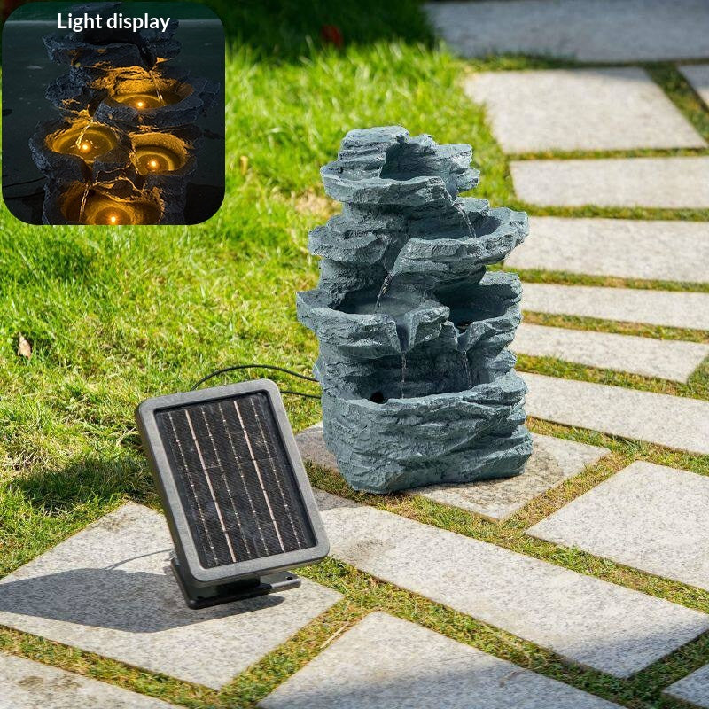 Réservoir de poisson solaire écologique Rockery