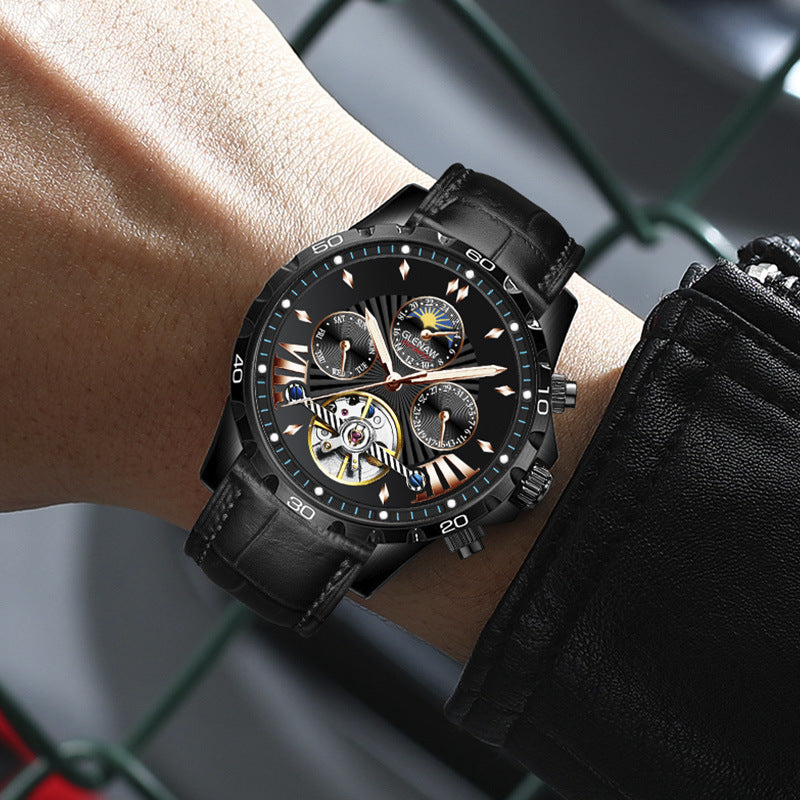 Montre mécanique automatique de mode pour hommes