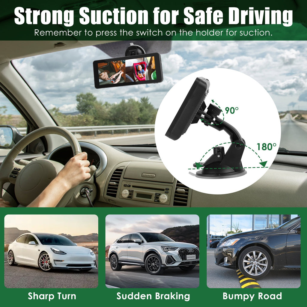 1Pc 1080P Caméra de voiture de bébé pour 2 enfants double chaîne voiture baby moniteur arrière face siège de voiture Ca