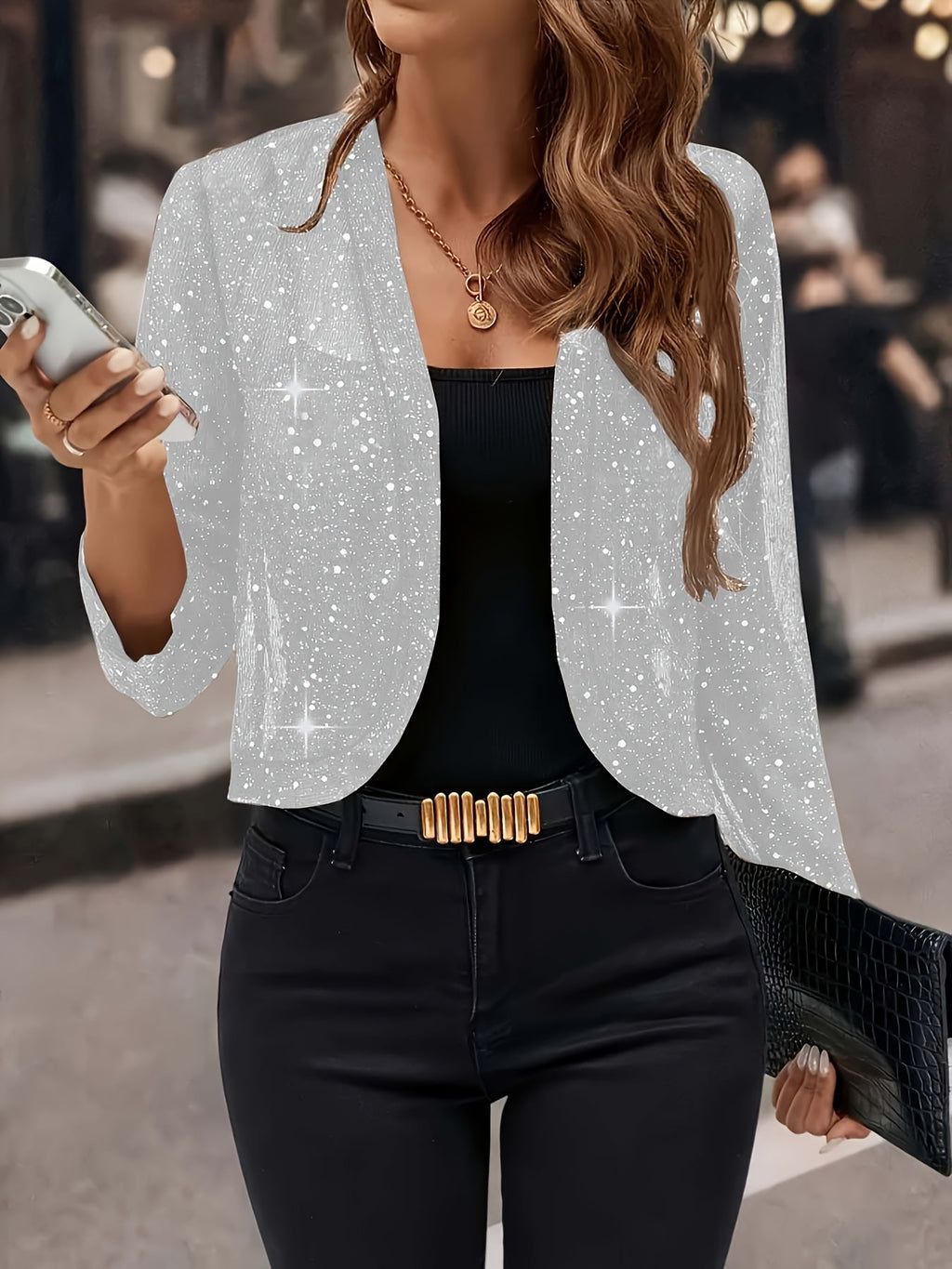 Veste de Cardigan à manches longues, élégante et élégante pour femmes