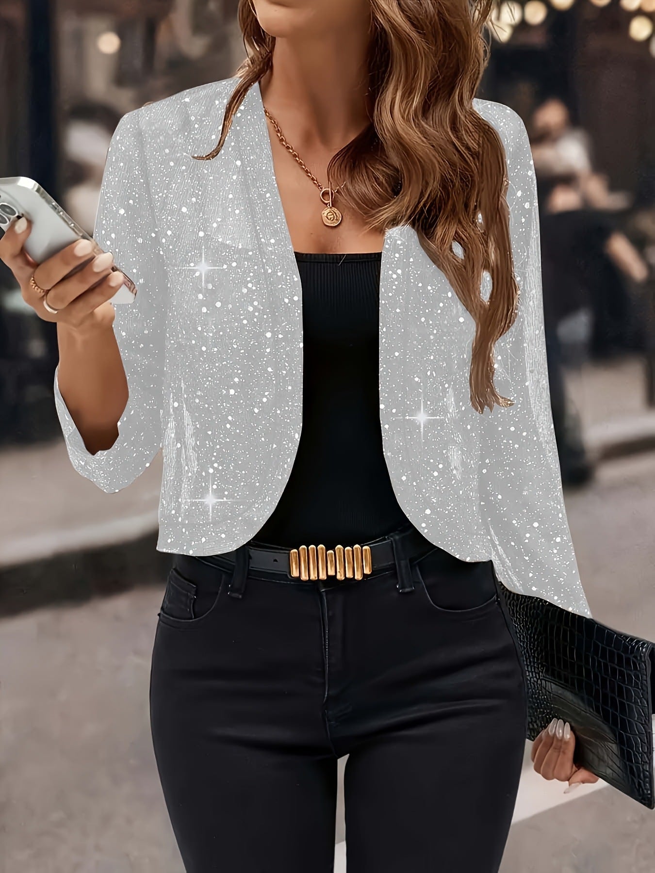 Veste de Cardigan à manches longues, élégante et élégante pour femmes