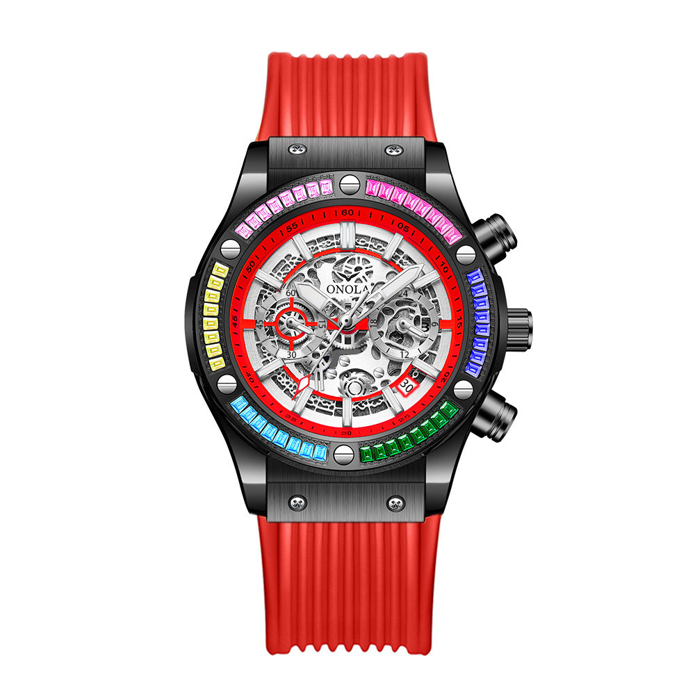 Men's Multi-function Waterproof Quartz Watch