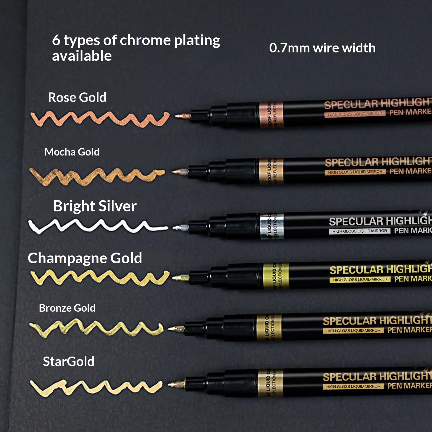 Miroir Chrome Touch-Up Marqueur de peinture