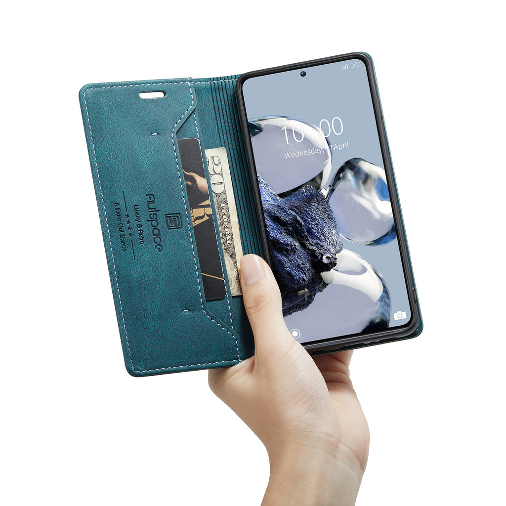 Dossier de téléphone Flip carte anti-dégaussing