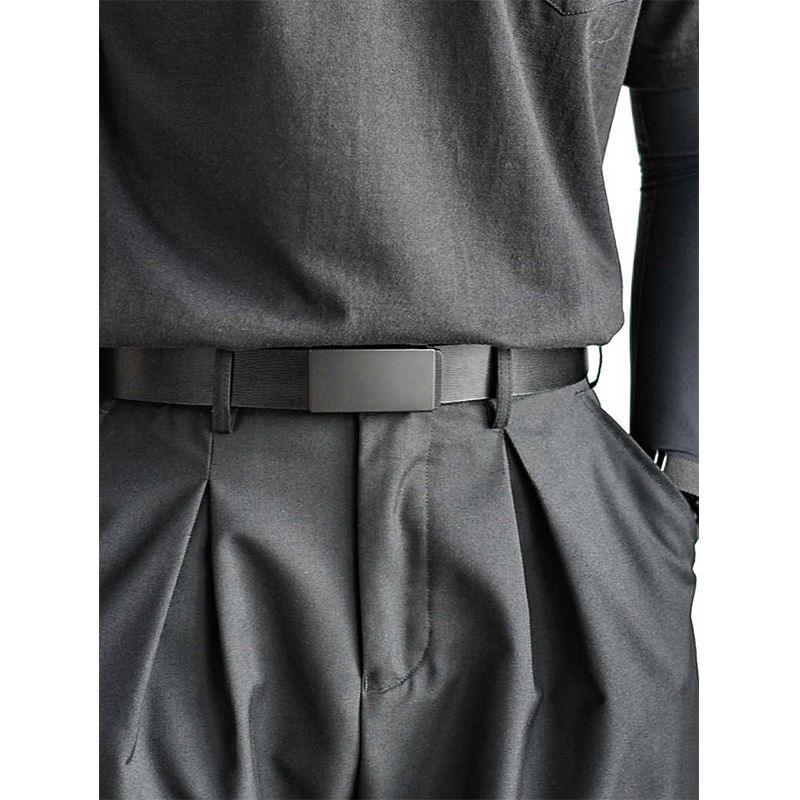Ceinture sans dents simple et lisse pour Mencasual et polyvalent