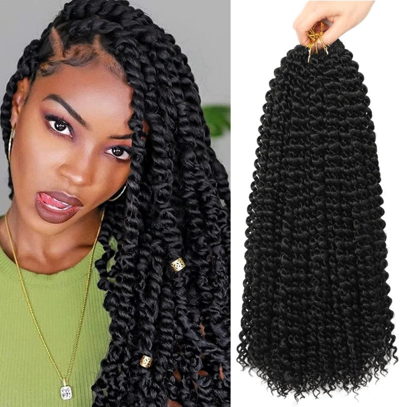 Wave de l'eau Crochet tressage cheveux LongBohemian Curly Style approprié pour les tresses papillon