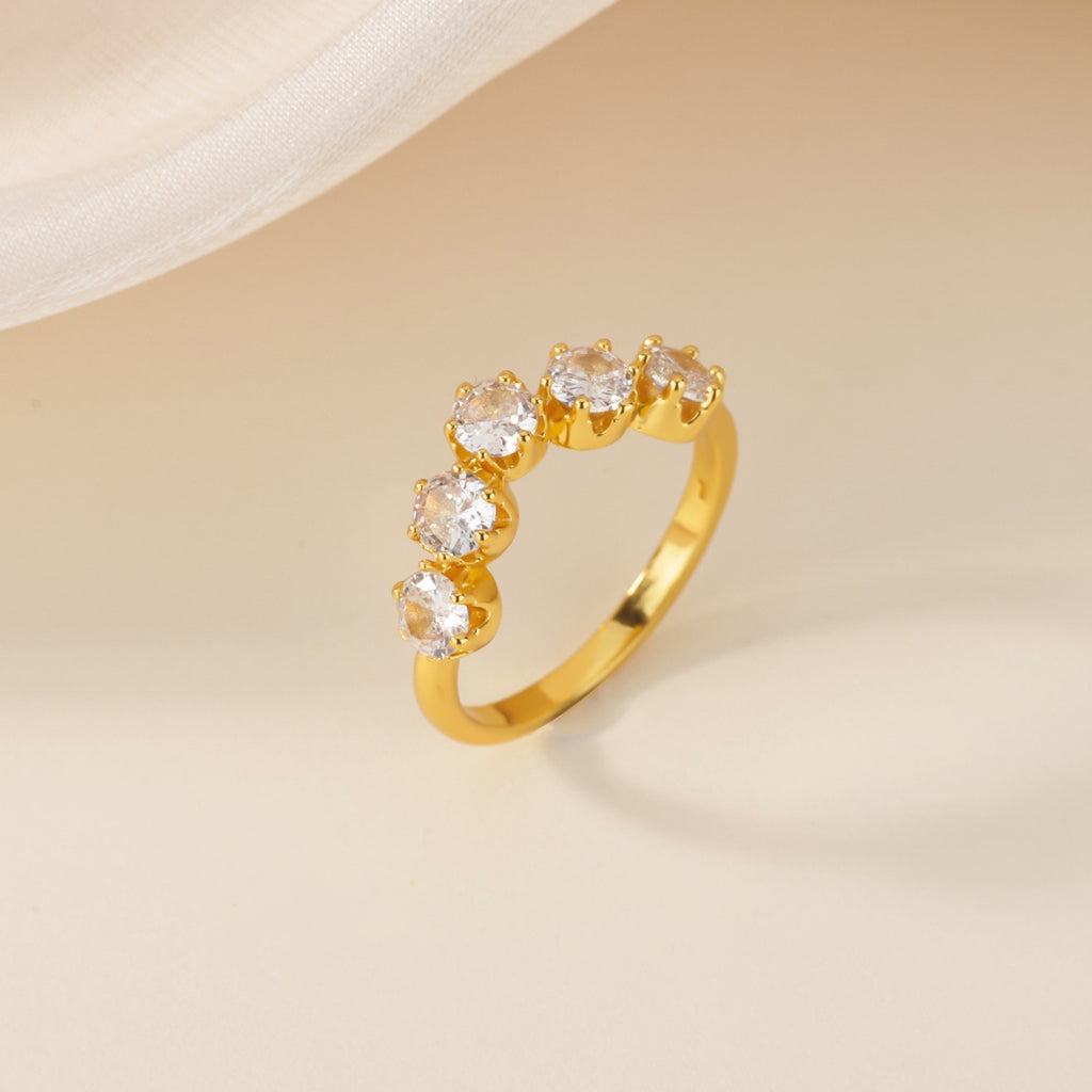 Anneau Zircon de luxe légère pour femmes