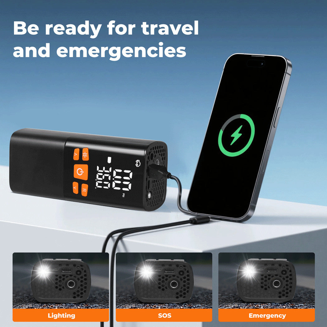 Pompe à compresseur d'air rechargeable numérique sans fil pour pneumatiques de voiture UK