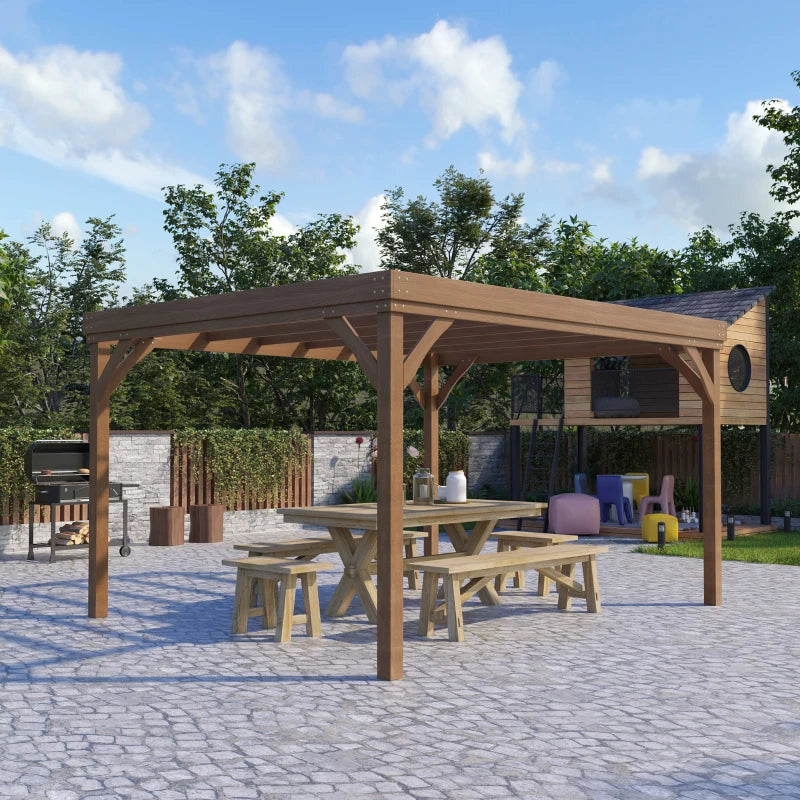 Pergola extérieure en bois de 10' X 12'