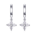 S925 Boucles d'oreilles de trèfle en argent sterling