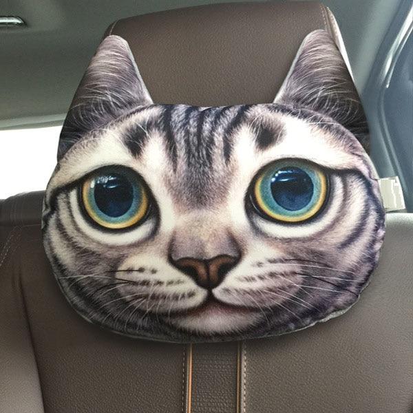 Amoureux de chat - Oreiller tête de voiture Cat
