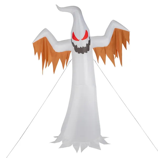 12ft 4pcs LED lumières géante Scary Fantôme Flammes et clignotant yeux rouges gonflable Halloween D