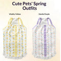Pet Cat Hair-Proof petite robe de suspenseur floral
