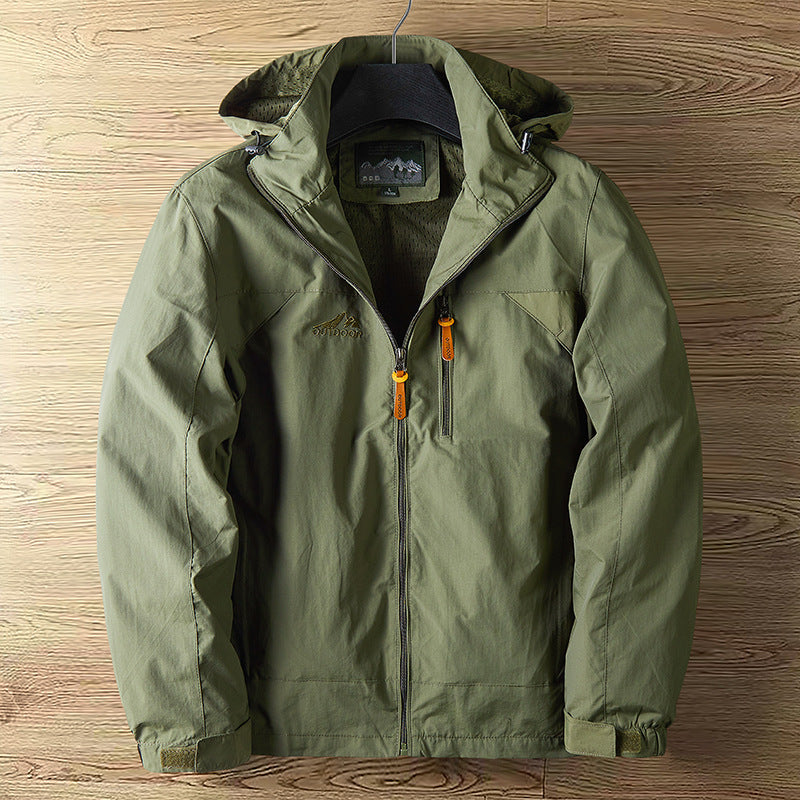 Veste de sport d'extérieur coupe-vent pour hommes