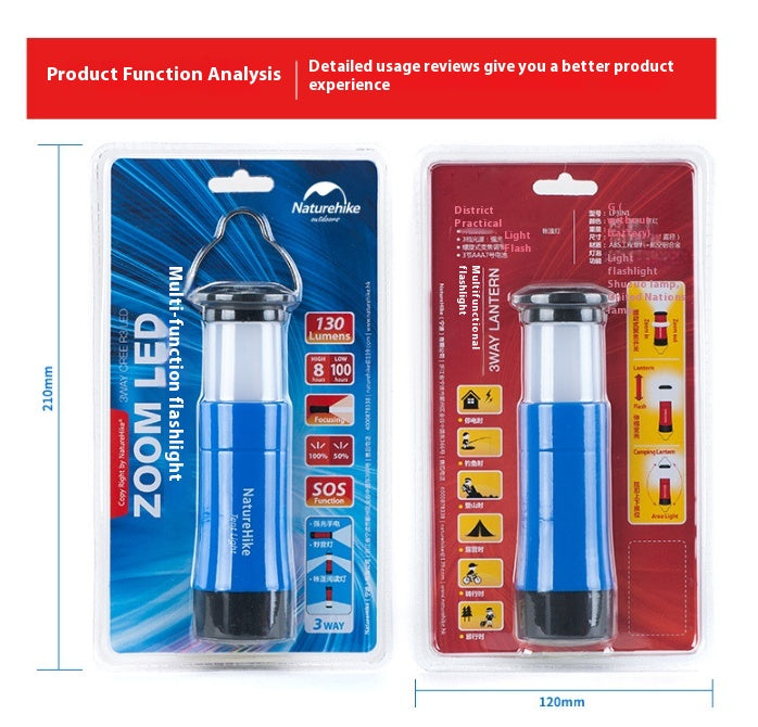 Luminaire de poche à LED robuste d'extérieur Tente Camping Tente Lumière