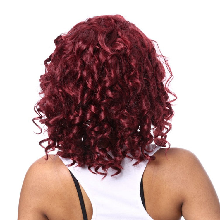 Burgundy Curly Hair Bonnet