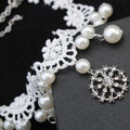 European mode élégant bijoux mariée mariage accessoires collier collier perle ensemble de