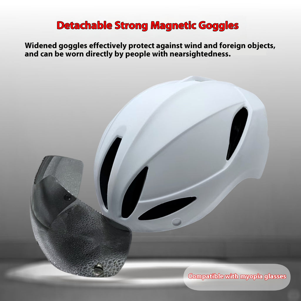 Integrally pour l'attraction magnétique amovible casque d'équitation pour vélo