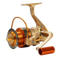 Tête en métal Rocker Pêche Bobine de pêche Roue Spinning Sea Rod Roue
