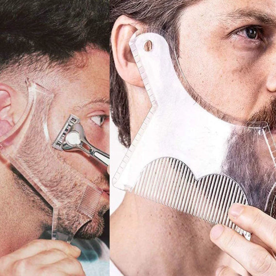 Peigne de modèle de stylage de la barbe et de la moustache