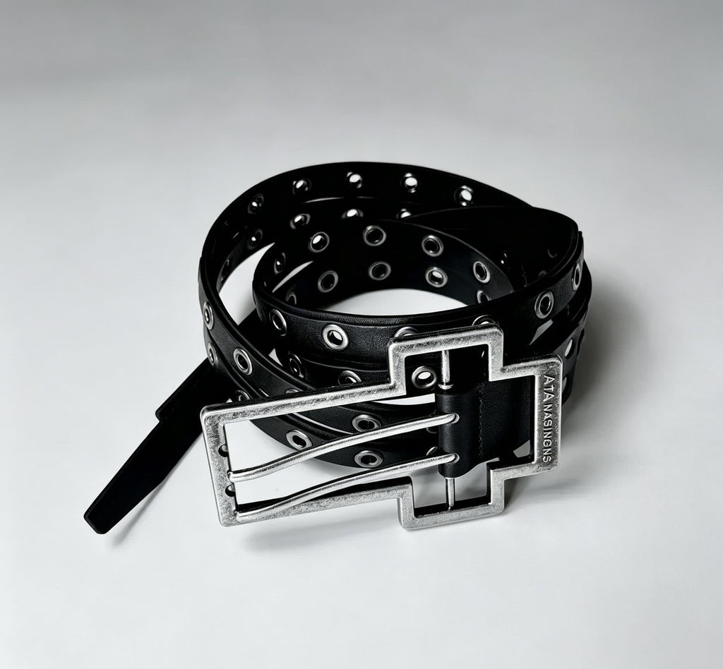 Ceinture de ceinture à double pince tendance tendance style punk