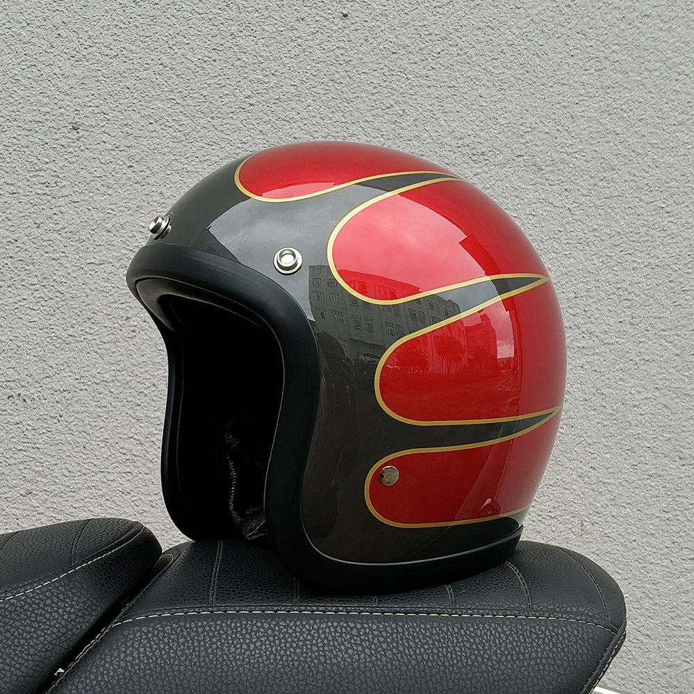 Casque homme et femme moto rétro FRP