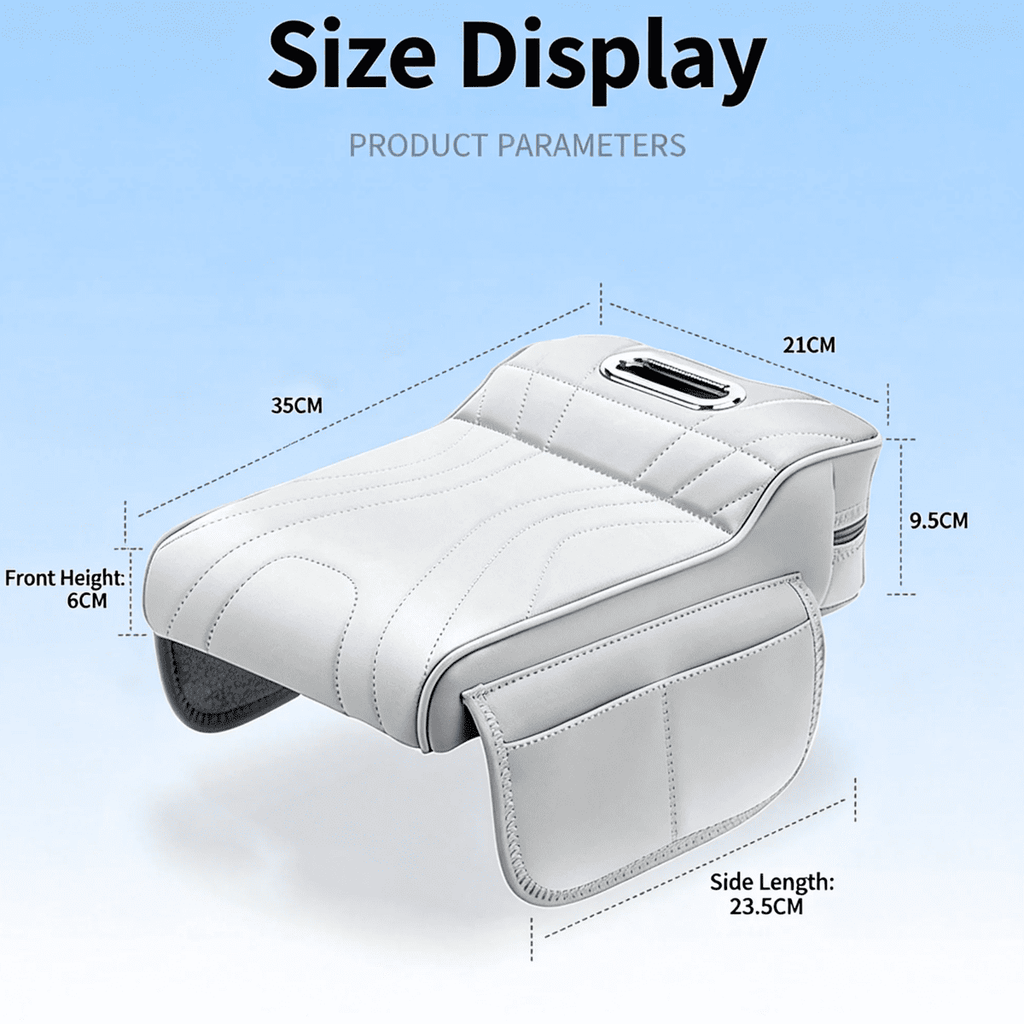 Couverture d'accoudoir de Console de centre de voiture avec boîte de tissu et supports de double tasse