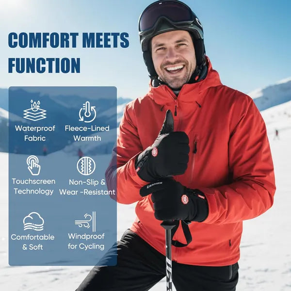 Gants thermiques d'hiver antidérapants pour hommes et femmes