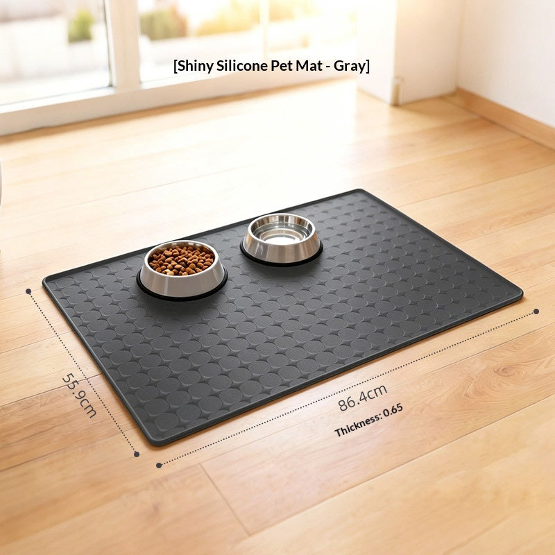 Silicone Pet Mat imperméable et résistant aux taches pour chats et chiens