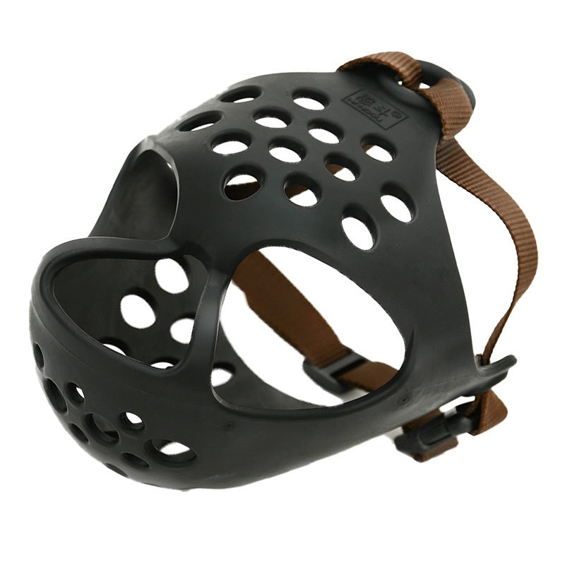 Couvre-dents en caoutchouc souple pour chien Masque anti-acajou