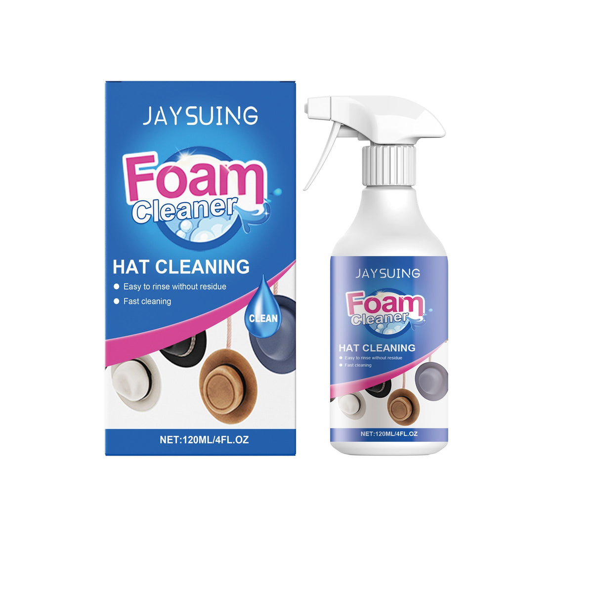 Vaporisateur de nettoyage de mousse de chapeau JAYSUING