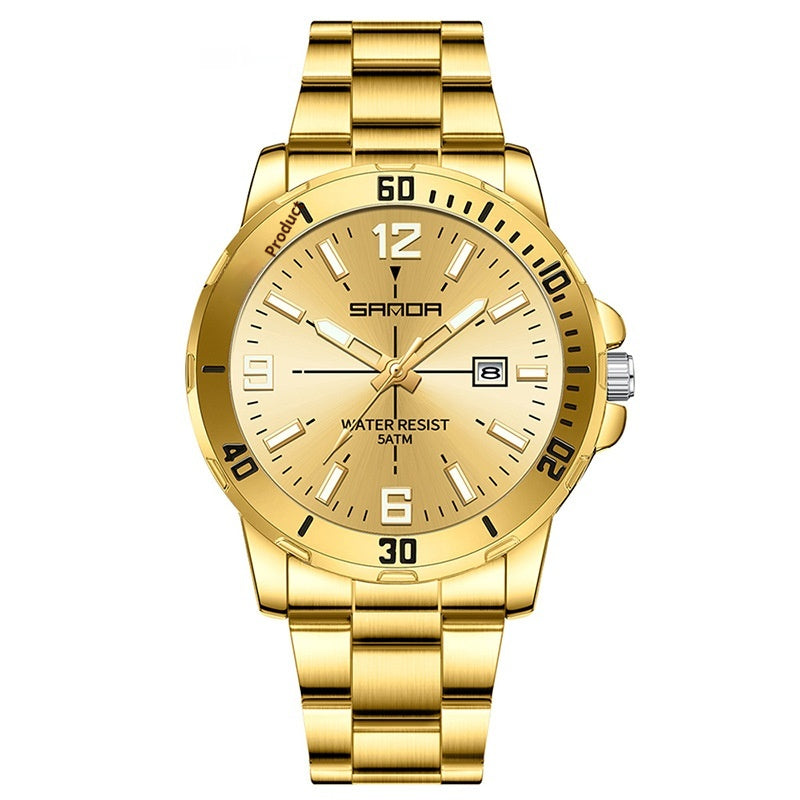 Montre Quartz imperméable multifonctionnelle pour hommes