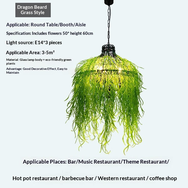 Restaurant de style industriel Chandelier Restaurant et bar de hotpot