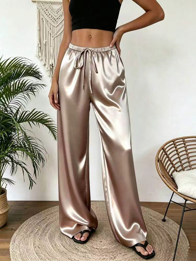 Pantalon féminin extensible en acétate stretch