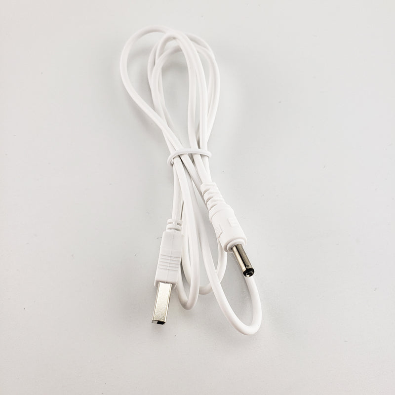 Câble d'alimentation blanc USB vers DC