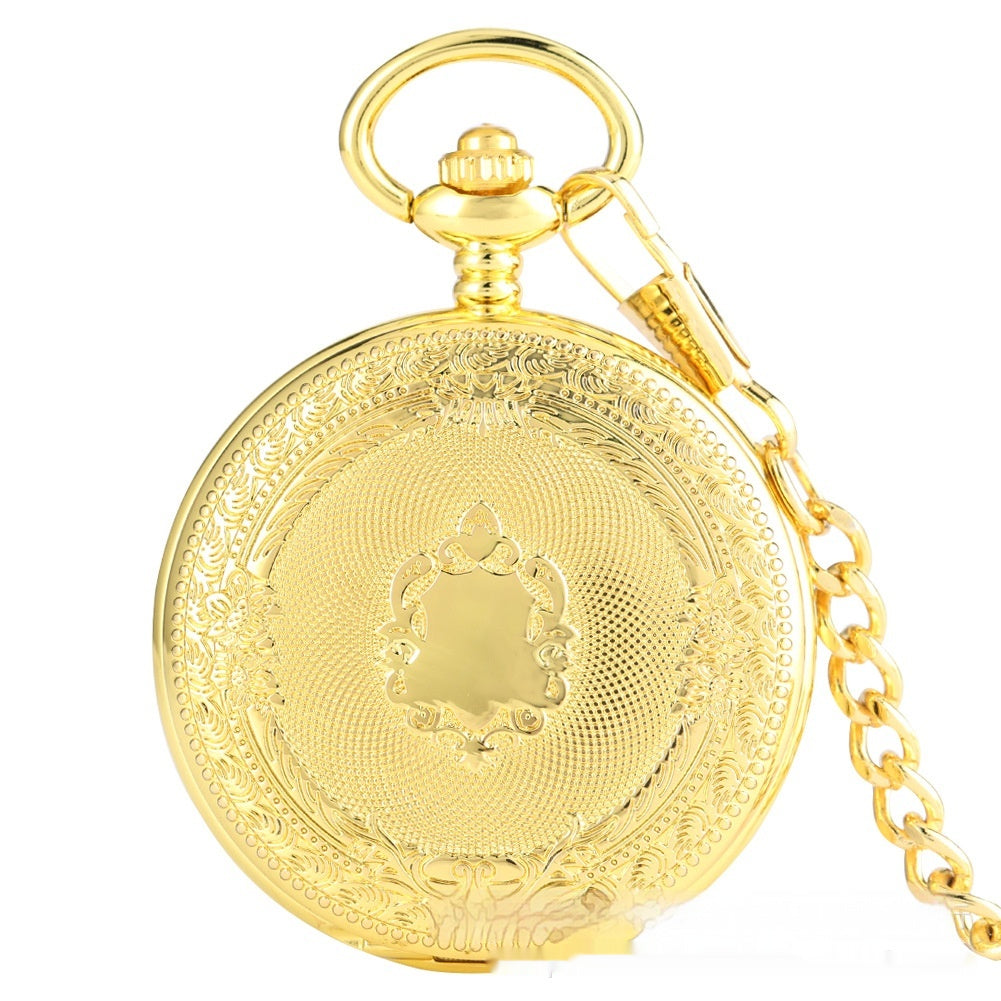 Flip collier or double face blindé manuel manipulator montre de poche