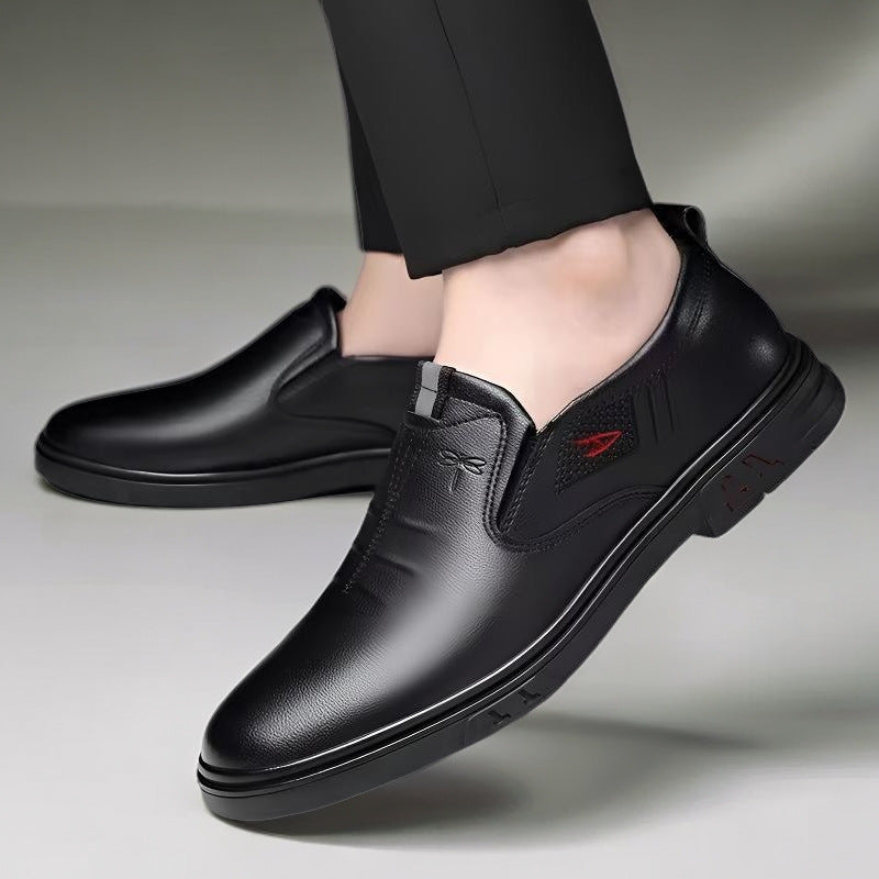 Chaussures Casual en cuir pour hommes Slip-on Soft Sole en cuir souple