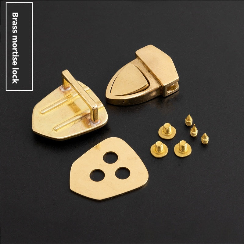 Pure Brass Bag Hardware Accessoires Mortise Lock