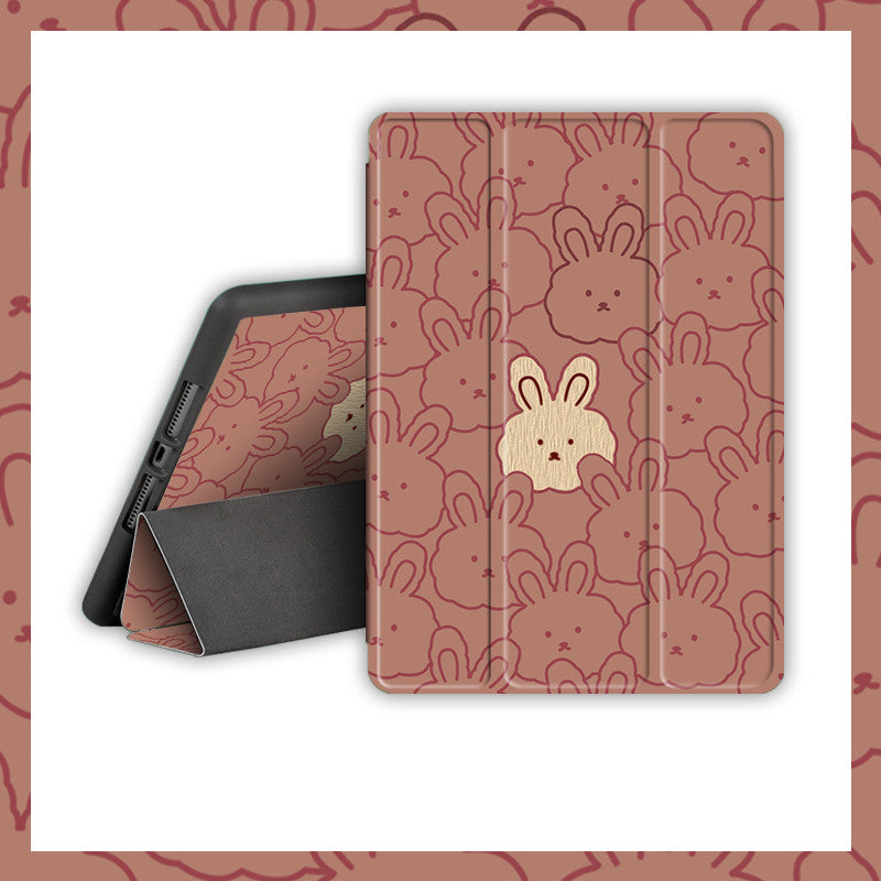 Cartoon mignon Rabbit Silicone cas informatique