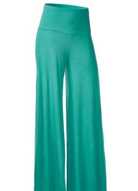 Pantoufles en soie de glace drapées à large leg Plus taille Yoga Long Pantalons Fitness Style