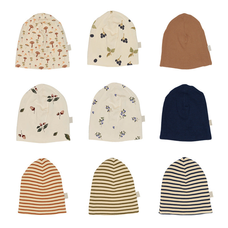 Chapeau chaud imprimé coton bébé