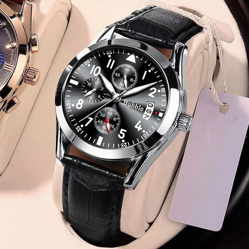 Entièrement automatique Quartz Lumineux Imperméable Digital montre homme à six mains